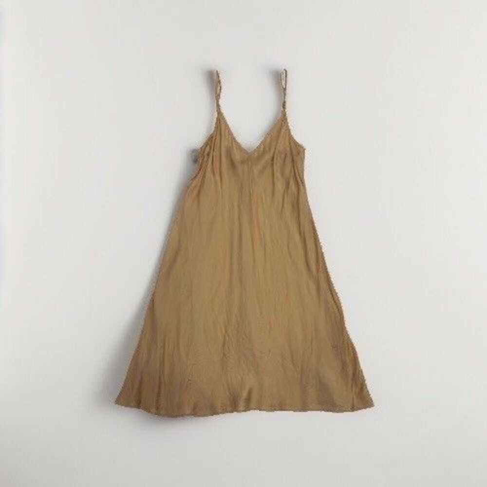 Zimmermann Slip Dress Size 1 100% Silk Mini Nude Spaghetti Straps